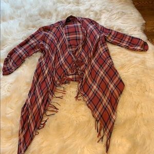 Day trip plaid cardigan